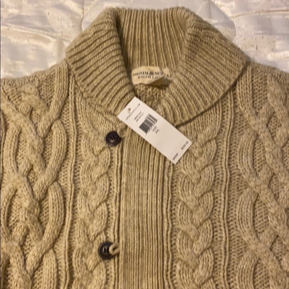 Cable cotton blend cardigan - Picture 2 of 4
